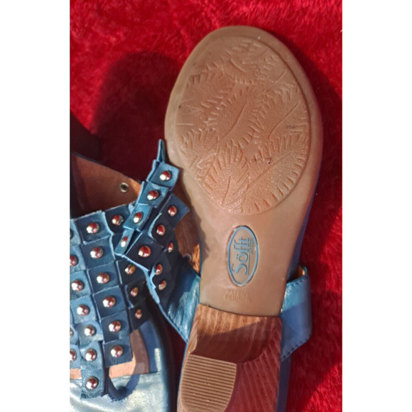 Söfft Clogs Wedges Sexy Gold Studded Pumps High Heels Women's Shoes Sz 7.5M - Picture 7 of 13